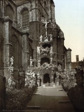 The Calvary, St Paul's Church, Antwerp, Belgium, ca 1890, Historical, digitally restored