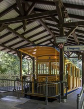 Wire rope rack railway at the Neroberg Landscape Park, Wiesbaden, Hesse, Germany, Europe