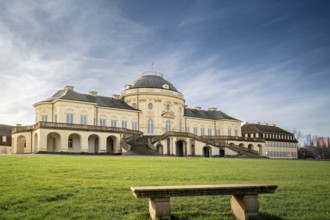 Solitude Palace in the Rococo architectural style (Johann Friedrich Weyhing, Philippe de La