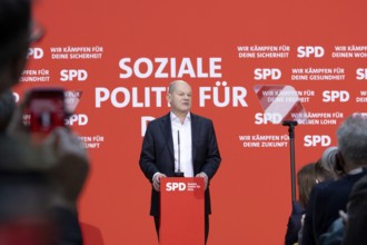 Berlin, Germany - 30 November 2024: Olaf Scholz, Federal Chancellor and lead candidate of the SPD