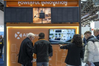 Smart Storage, electricity storage modules at the Solar Solutions Düsseldorf trade fair, over 250