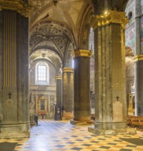 Interior view of Santa Maria Assunta Cathedral, Cremona, Province of Cremona, Italy, Europe