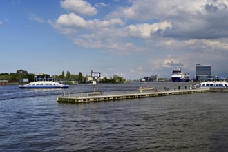 Cruise ship Celebrity Silhouette and Mövenpickhotel, Amsterdam, Province of North Holland,