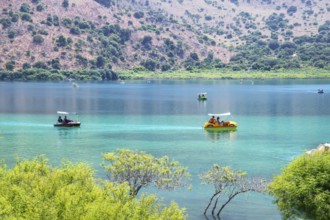 Lake Kournas, Georgioupolis, Chania, Crete, Greek Islands, Greece, Europe