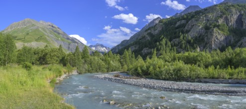 Romanche River Villar-d'Arêne, Département Hautes-Alpes, France, Europe