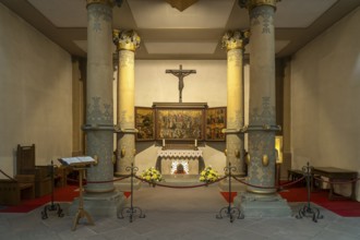 Interior of Paderborn Cathedral Paderborn, North Rhine-Westphalia, Germany, Europe