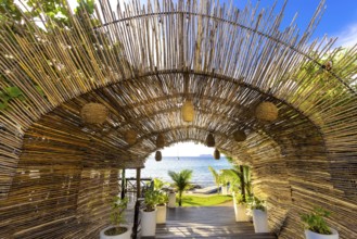 Cozumel tourist ocean promenade cafes and restaurants offering scenic landscape views of Cozumel