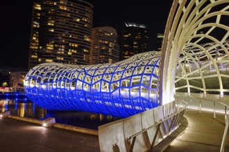 Landscape of Webb Bridge in melbourne city at spring, Australia, Oceania