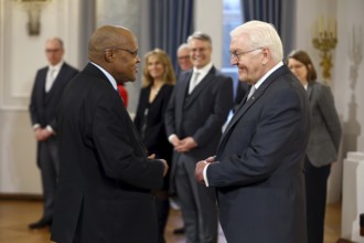 Elias Jaime Zimba Mozambique is received by Frank-Walter Steinmeier (President of the Federal