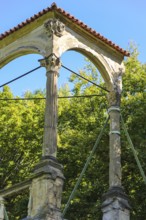 Lusthaus ruin Stuttgart in the middle palace garden, palace park, detail of the former Renaissance