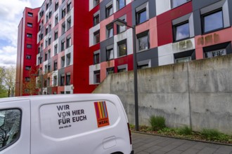 Student hall of residence of the Studierendenwerk Essen-Duisburg in Essen, over 310 furnished rooms