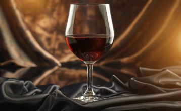 Red and white wine tasting. Close-up of the glass of wine of luxury expensive wine, AI generated