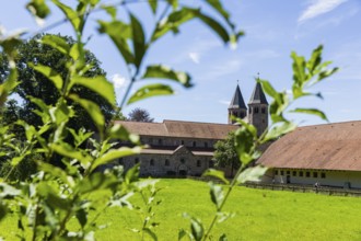 Benedictine monastery Bursfeld on the Weser near Hannoversch Münden. Bursfelde Monastery is a