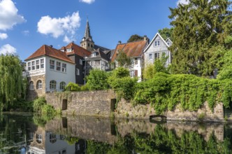 The old town centre of Essen-Kettwig, Mühlengraben, Essen North Rhine-Westphalia, Germany, Europe