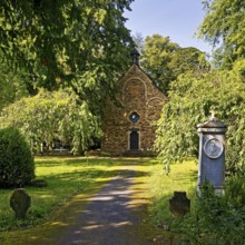 Grave monuments in front of St George's Chapel, Old Cemetery, Bonn, North Rhine-Westphalia,