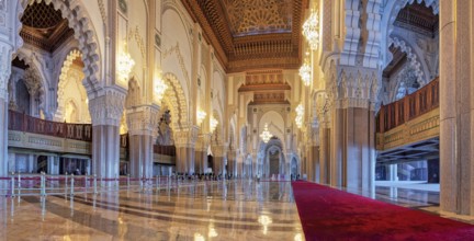 Mosque Hassan II Inside Casablanca Marrekesh Morocco