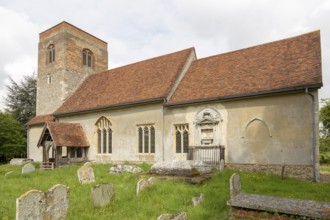 Village parish church of Saint Mary, Badley, Suffolk, England, UK