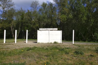 Wall memorial at Glienicker Seee in the Berlin district of Kladow, 03.05.2019