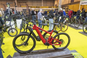 Fahrrad Essen, public fair in the halls of Messe Essen, dealers and manufacturers show everything