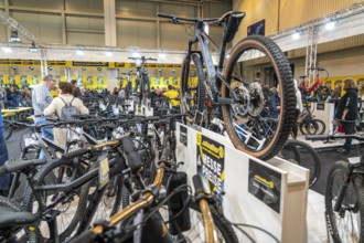 Fahrrad Essen, public fair in the halls of Messe Essen, dealers and manufacturers show everything