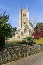 Village parish church of Saint Mary, Kempsford, Gloucestershire, England, UK