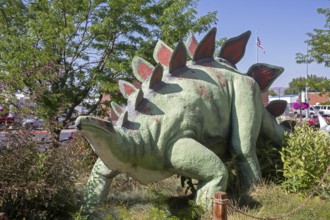 Vernal, Utah, The Utah Field House of Natural History State Park Museum displays dinosaur models,