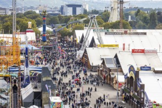 Folk festival in Stuttgart. The 177th Cannstatter Volksfest on the Wasen is one of the most