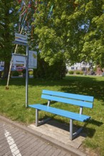 Carpooling bench in the Schönau district, Bad Münstereifel, Eifel, Euskirchen district, North