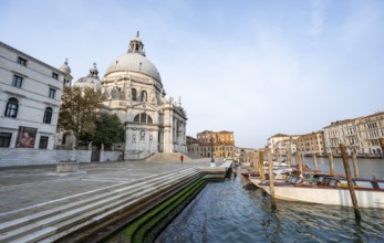 Basilica di Santa Maria della Salute church on the Grand Canal, Venice, Veneto, Italy, Europe