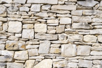 Wall stones, full-size, Jura limestone from the Hegau, district of Constance, Baden-Württemberg,