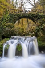 The shooting pond in Luxembourg, waterfall, Mullerthal, Luxembourg, Europe