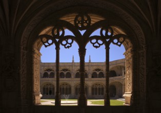 Cloister, Hieronymite monastery Mosteiro dos Jerónimos, also known as Mosteiro de Belém, Belém,