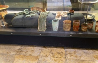 Funeral offerings for king Yuknoom Yich'aak K'ahk, Calakmul, Late Classic period, Mayan