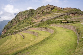 Inca complex at Pisac, Sacred Valley of the Incas, Cusco, Peru, South America