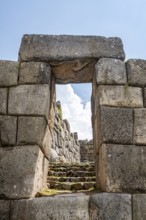 Stone gate, Sacsayhuaman, Cusco, Peru, South America