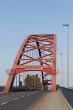 Bridge of Solidarity, road bridge between Rheinhausen and Duisburg-Hochfeld, arch bridge from 1934,