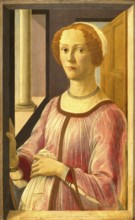 Portrait of Smeralda Bandinelli (c. 1470, 1475), portrait of Smeralda Bandinelli, Painting by