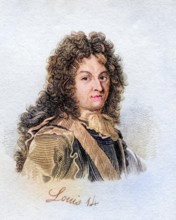 Louis XIV Louis Dieudonne 1638-1715 King of France and Navarre from the book Crabbs Historical