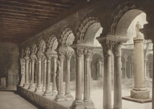 Romanesque cloister of the 12th century, Saint-Sauveur Cathedral, Aix-en-Provence, France, around