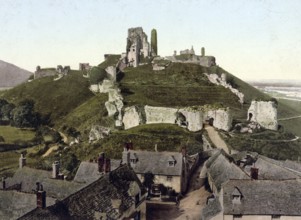 Corfe Castle is the ruins of a castle in the English village of Corfe Castle in the county of