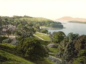 Bantry Bay, in the south-west of Ireland in County Cork, Historic, digitally restored reproduction