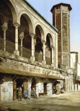 Mosque of St Catherine, Tunis, Tunisia, c. 1895, Historic, digitally restored reproduction from a