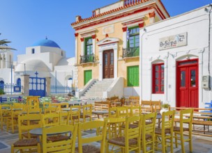 Chora central square, Chora, Serifos Island, Cyclades Islands, Greece, Europe