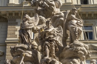 Angel at the Vienna Plague Column, Vienna, Austria, Europe