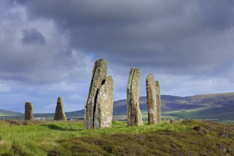 Ring of Brodgar, Brogar, Neolithic henge and stone circle of standing stones near Stromness on