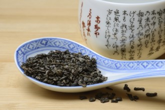 Green tea 'Gunpowder' from China, Gunpowder tea, China, Asia