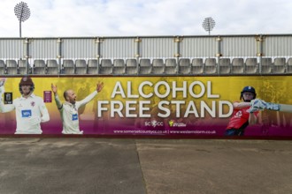 Alcohol Free Stand, County Ground, Somerset County Cricket club, Taunton, Somerset, England, UK