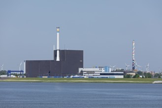 Brunsbüttel nuclear power plant, Elbe, Schleswig-Holstein, Germany, Europe