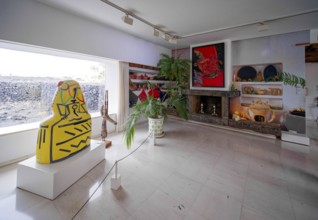 Fundación César Manrique, César Manrique Foundation, interior view, Tahíche, Lanzarote, Canary