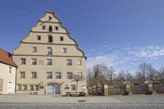 Historic town mill with tail gable and museum, Dinkelsbühl, Middle Franconia, Franconia, Bavaria,